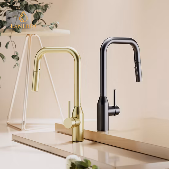 Sanitary Ware Factory Kitchen Sink Tap Water Tap PVD Champaign Swivel Faucet Gold Kitchen Tap Put Down Upc 304 Stainless Steel Kitchen Mixer Kitchen Faucet