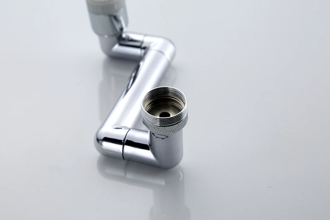 Chromed Stainless Steel Anti-Splash Faucet 1080 Degrees Rotating Faucet Extender Aerator