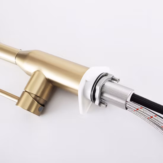 Sanitary Ware Factory Kitchen Sink Tap Water Tap PVD Champaign Swivel Faucet Gold Kitchen Tap Put Down Upc 304 Stainless Steel Kitchen Mixer Kitchen Faucet