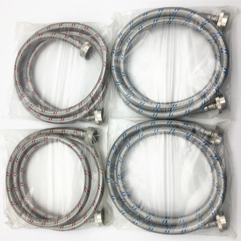 Washing Machine Discharge Hose with Blue and Red Wire