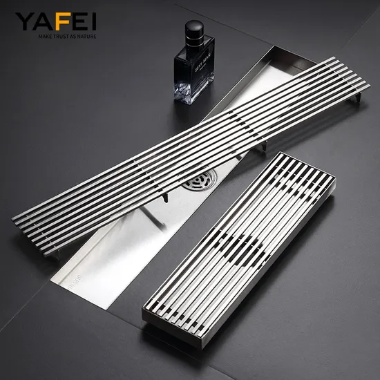 Bathroom Channel Tile Invisible Stainless Steel Linear Shower Floor Drain