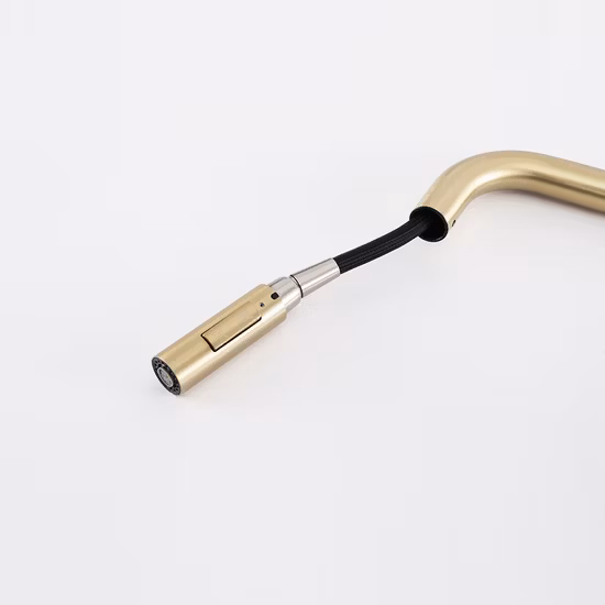 Sanitary Ware Factory Kitchen Sink Tap Water Tap PVD Champaign Swivel Faucet Gold Kitchen Tap Put Down Upc 304 Stainless Steel Kitchen Mixer Kitchen Faucet