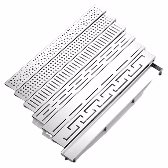 Bathroom Channel Tile Invisible Stainless Steel Linear Shower Floor Drain