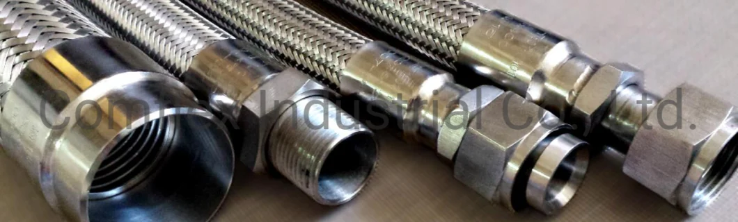 Corrugated Stainless Steel Flexible DN 1/4-12 Inch Corrugated Metal Hose with Assembly Flange