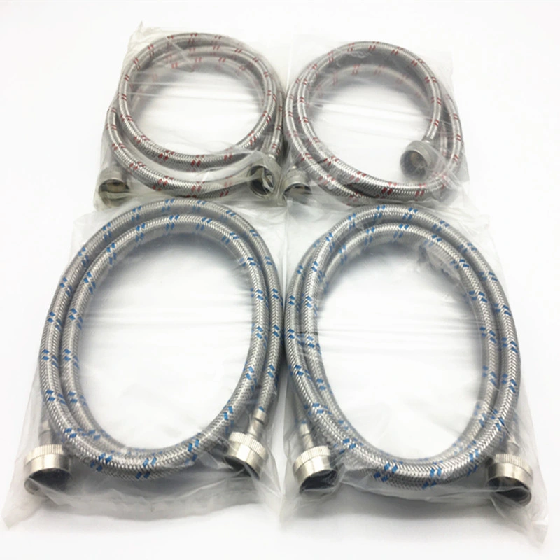 Washing Machine Discharge Hose with Blue and Red Wire