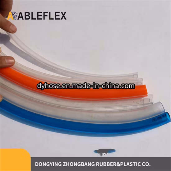 Tuyau d'eau tressé renforcé de fibres de polyester en PVC flexible transparent de 1/4